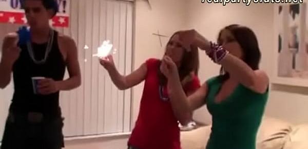  Two horny bitches great party and group sex on 4th of July